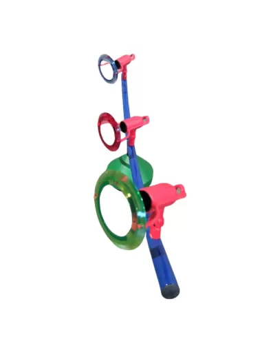 Spot métallique f 2649-3 jupiter reglette linéaire 3 disques lumineux rouge//vert//bleu 3xe14